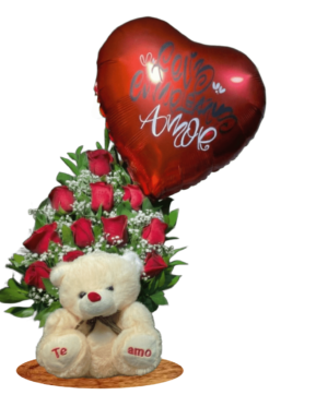 rosas 5 arreglo floral con vibra romántica clásica