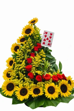 targeta 23 Ramo de flores: Romance Bajo el Sol